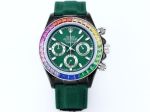 ROLEX Daytona Replica with Green Dial Stainless Steel Quartz Movement 43MM Watch